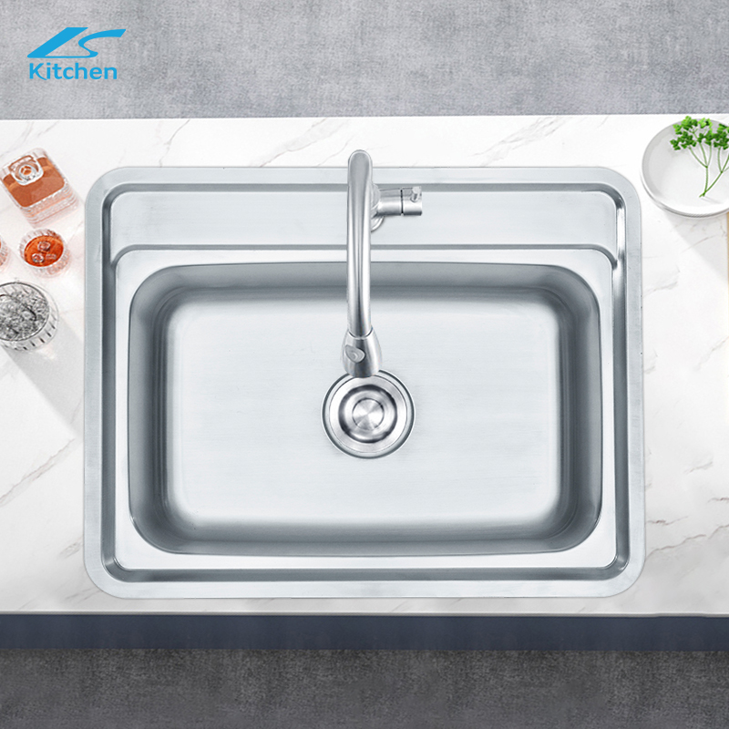 24*19 Inches Above Mounted Rectanglar Sinks Kitchen and Bathroom Single Bowl Rv Sink Bowl