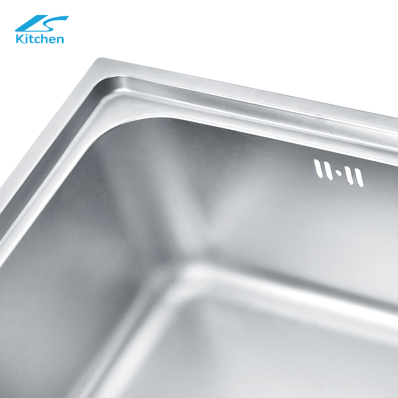 Large Size Cooking Basin Brushed Single Bowl Stainless Steel Small Kitchen Sink