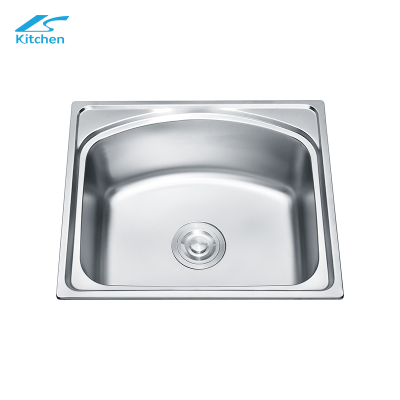 China Direct Sale Factory Silver Large Kitchen Sink Stainless Steel Single Bowl Kitchen Sink