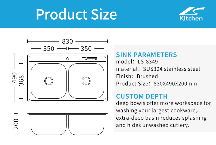 Export Quality Foshan Apartment Size Kitchen Sink