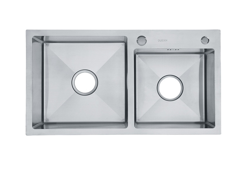  LS7541DHB-Stain white kitchen sinks modern white bar undermount double stainless steel farmhouse kitchen sink