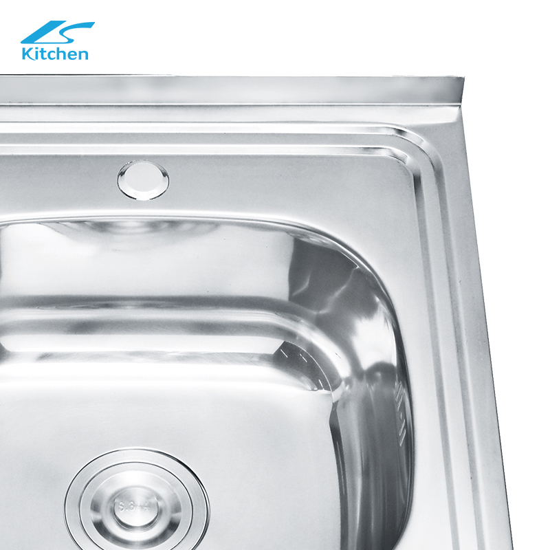 Afforable Price House Kitchen Sink 0.7mm Kitchen Sinks Single Types of Kitchen Sink Sink Cabinet Kitchen