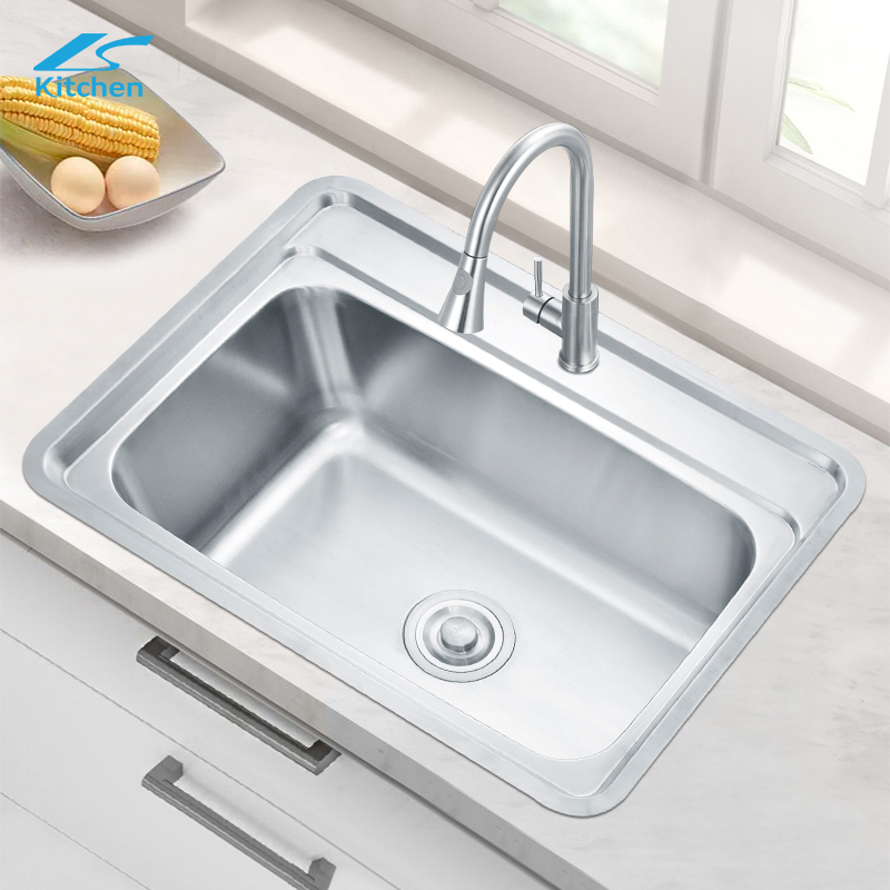 24*19 Inches Above Mounted Rectanglar Sinks Kitchen and Bathroom Single Bowl Rv Sink Bowl