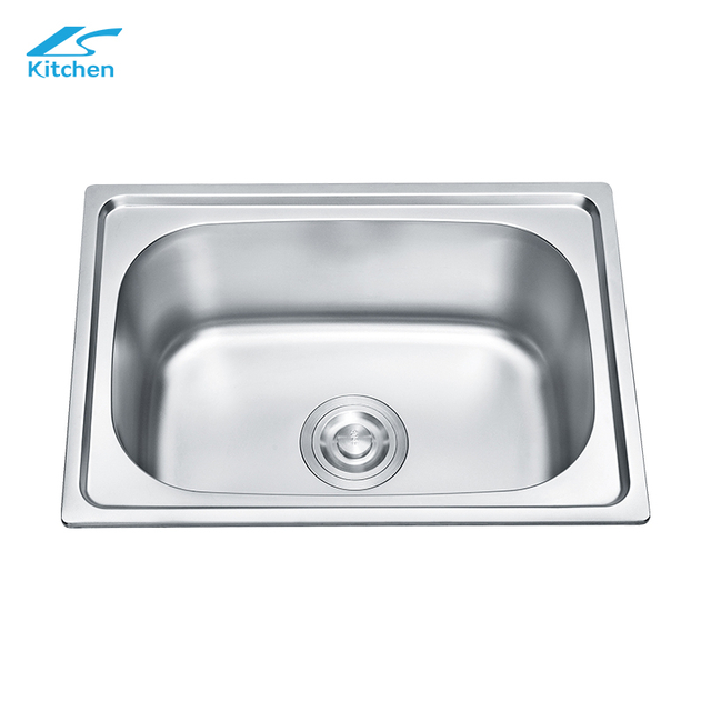 Hot Family Kitchen Sink Rectangle Round Corner Single Bowl House Kitchen Sink Washing Bowl and Dishing Bowl