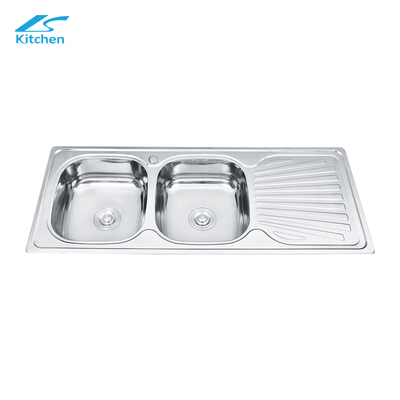 Stainless steel workbench stretch sink bowl 304 stainless steel basin kitchen sink