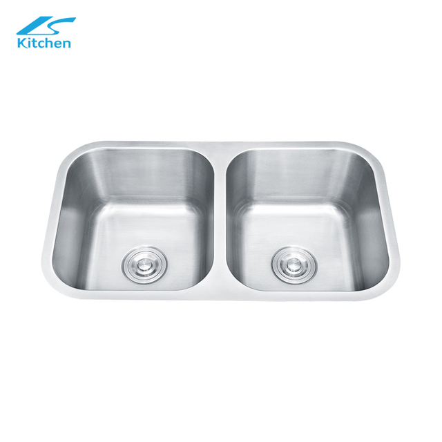 LS-8046B Polished Professional Silver Size Stainless Kitchen Sink with Board