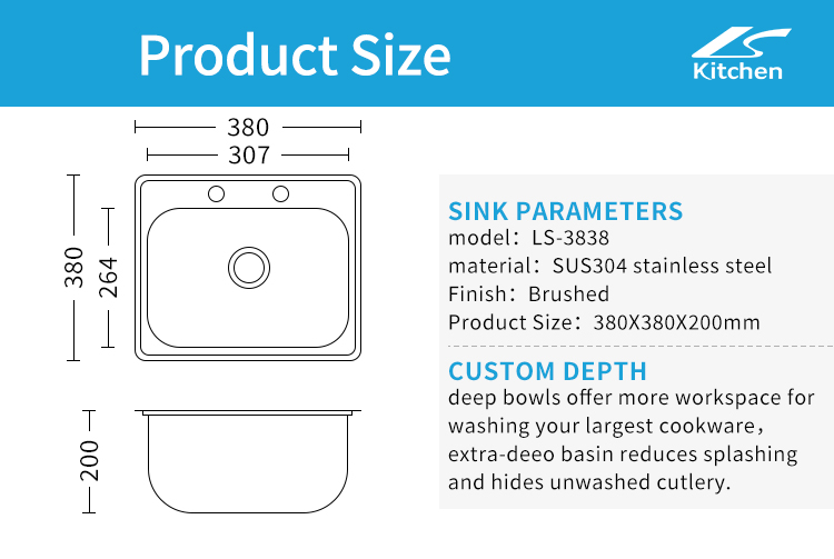 RV Caravan Motorhome Parts Stainless Steel sink