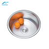 High Quality Single Bowl Round Stainless Steel Kitchen Sink