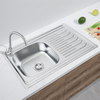  factory direct sales single sink stainless steel kitchen with plate sink