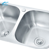 Modern Minimalist Double Bowls Sink Kitchen Stainless Steel Undermount Installation Nano Surface Fashion Kitchen Sink