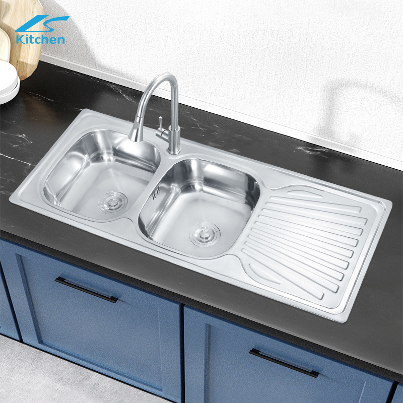 Stainless steel workbench stretch sink bowl 304 stainless steel basin kitchen sink