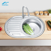 stainless steel sinks kitchen deep washing sink bowl big size with faucet hole