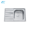 China Factory 201/304 Stainless Steel Single Bowl Kitchen Sink with Plate, Farmhouse & RV Use – Hydraulic Pressed Sink
