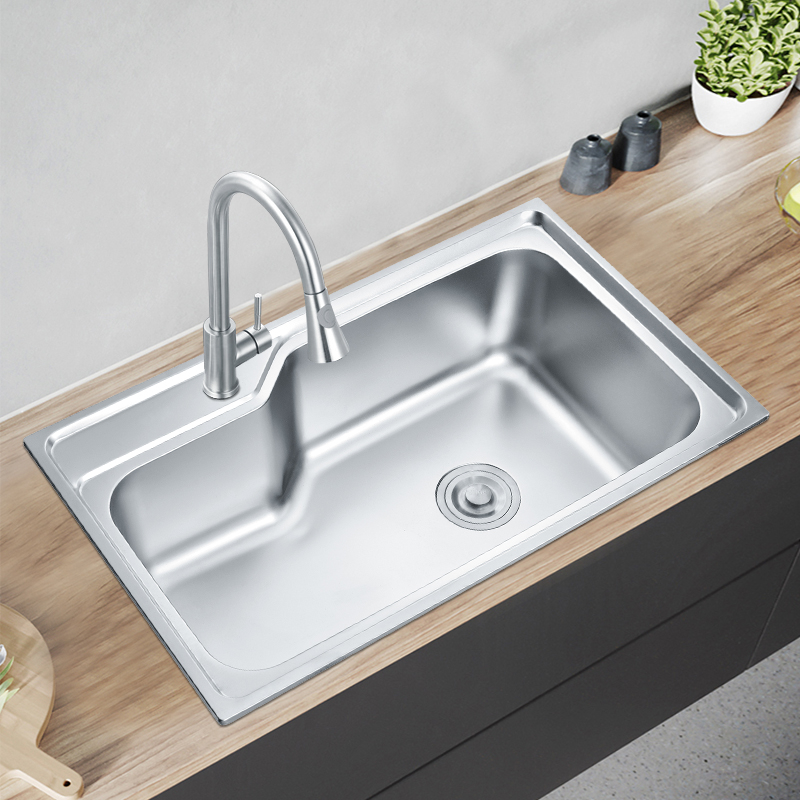 7545B stainless steel kichen sinks 11 gauge single bowl kitchen sink