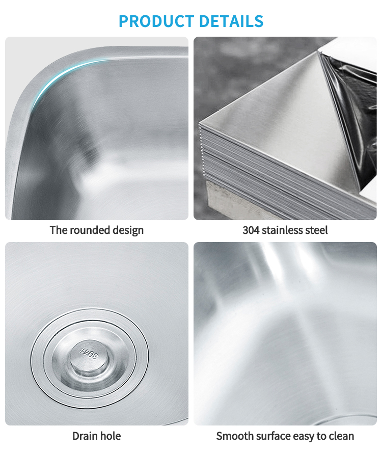 Modern Minimalist Double Bowls Sink Kitchen Stainless Steel Undermount Installation Nano Surface Fashion Kitchen Sink