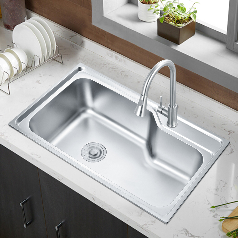 7545B stainless steel kichen sinks 11 gauge single bowl kitchen sink