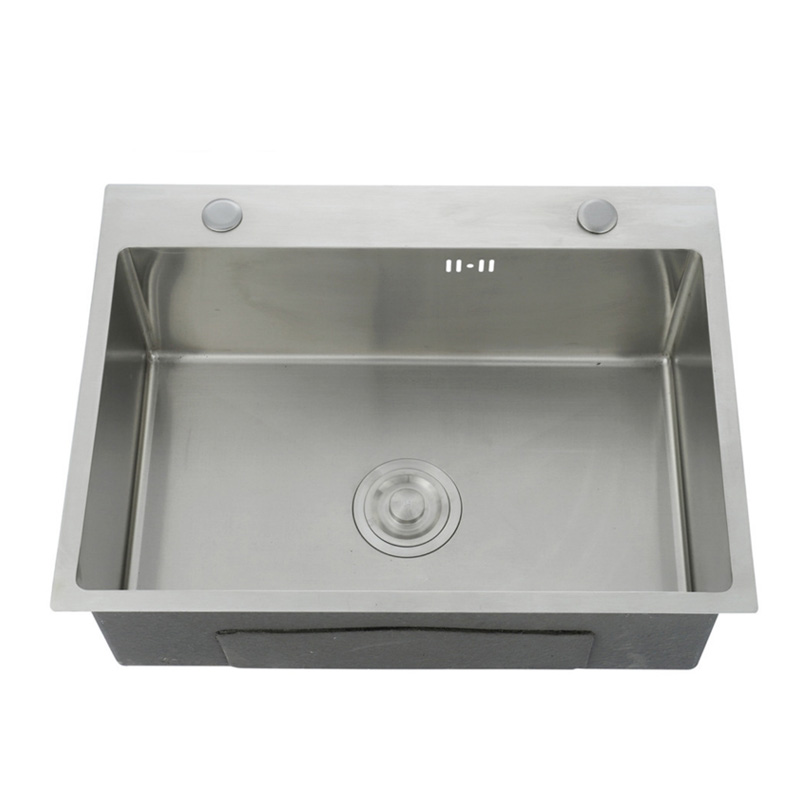 K Durable 304 Hidden Sink Luxury Cup Rinser Sink black nano handmade soap dispenser kitchen sink