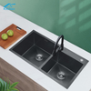 LS-7843HB Hot Sales black handmade sink Supplier Farmhouse Kitchen Sink