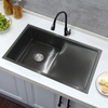 Hot Sale Large 304/201 Stainless steel Sink double bowl with trash can for kitchen or Restaurant