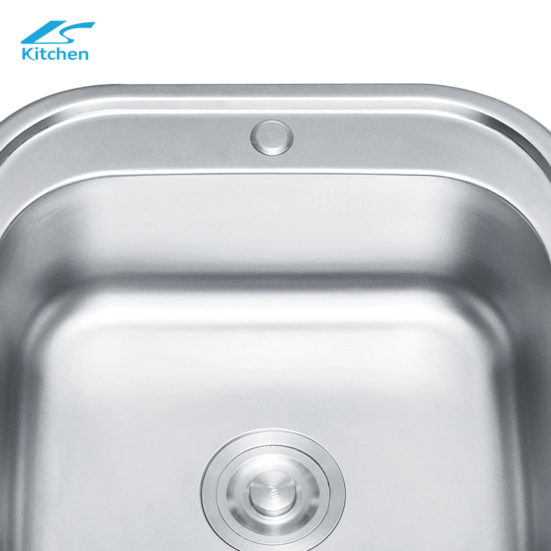 Corner Sink Silver 304 Stainless Steel Small Round Single Bowl Undermount Kitchen Sink - Best Farmhouse Sink