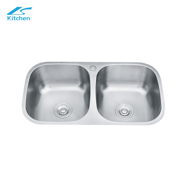 Modern Minimalist Double Bowls Sink Kitchen Stainless Steel Undermount Installation Nano Surface Fashion Kitchen Sink