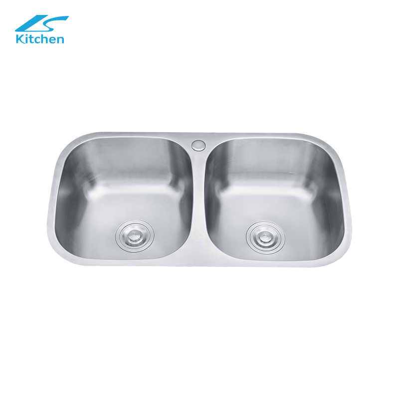 Modern Minimalist Double Bowls Sink Kitchen Stainless Steel Undermount Installation Nano Surface Fashion Kitchen Sink