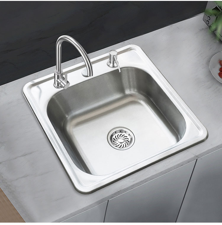 Best Selling Single Bowl Kitchen Sink Stainless Steel Top Mount Sinks Kitchen