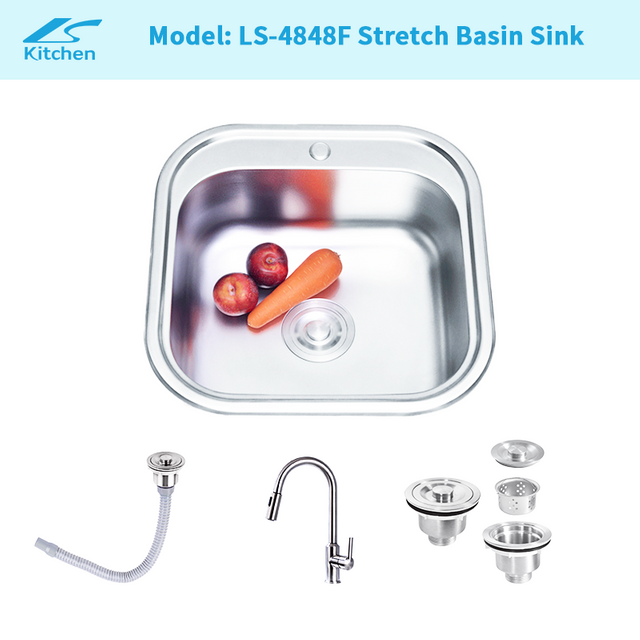 Corner Sink Silver 304 Stainless Steel Small Round Single Bowl Undermount Kitchen Sink - Best Farmhouse Sink
