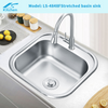 Corner Sink Silver 304 Stainless Steel Small Round Single Bowl Undermount Kitchen Sink - Best Farmhouse Sink